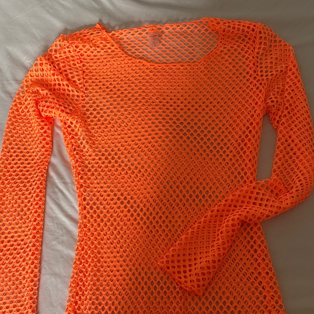 Vibrant Orange Cover up - Picture 2 of 3